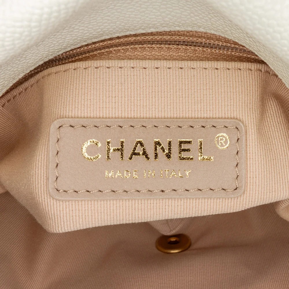 Pre-Loved Chanel Small Quilted Caviar Chain Melody Flap